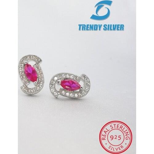 Fresh water natural pearl stub earrings with stones for woman 925 sterling silver jewelry wholesale free shipping TSCE00106