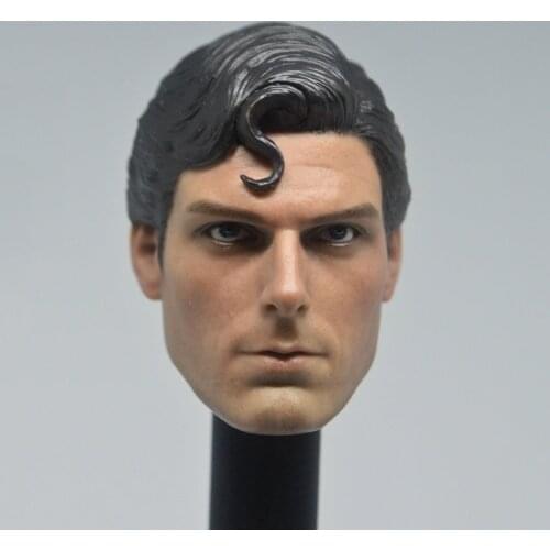 1/6 Scale 1978 Christopher Reeve Head Sculpt Carving Model Collectible Collections Doll Toys Accessories F 12' Body