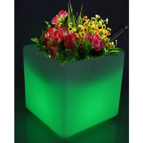D30cm*H30cm LED Light Flowerpot Colors Changeable Luminous Flash Flower Pot Tray VASO Vase Indoor and Outdoor Free Shipping 1pc