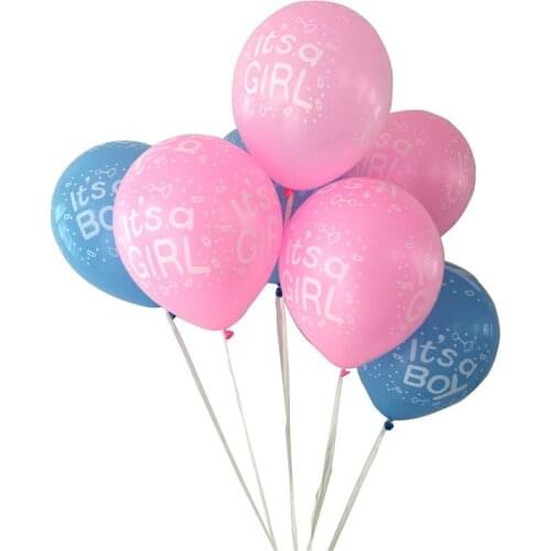 10pcs 12Inch It is a boy and Its a girl Latex Balloon Inflatable Air Ball Wedding Birthday Baby Shower Party Decoration Balloon