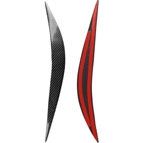 2Pcs Car Eye Lid Small Sturdy Carbon Fiber Black Headlight Eyebrow Cover for BMW F80 M3 F82 F83 M4 F32 F33 F36 4 Series