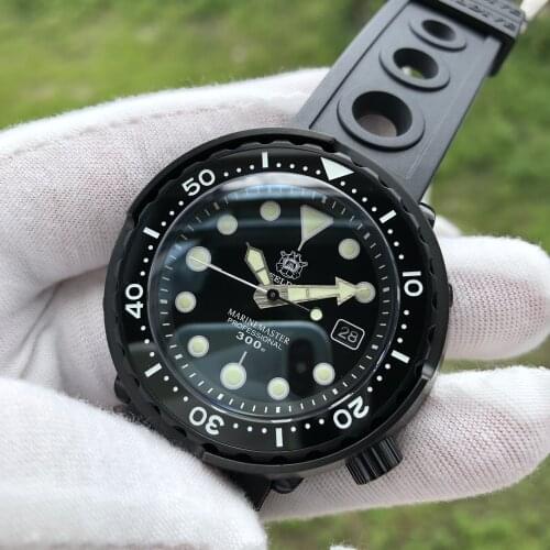 2021 Luxury Black Dive Watch 300m Waterproof Ceramic Bezel NH35 Automatic Men Wristwatches