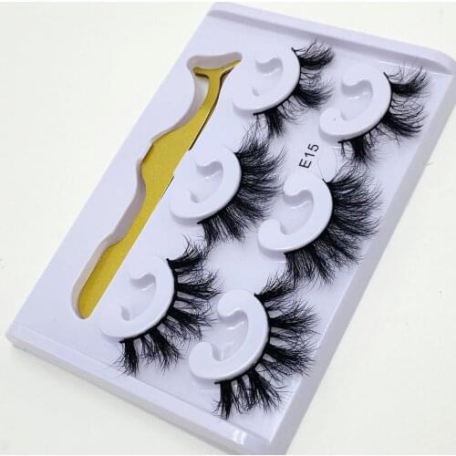 3pair Fluffy Mink Lashes Short Messy Wispy Natural Eyelashes 10mm-25mm handmade 100% Real 3D Mink Eyelashes Makeup False Lashes