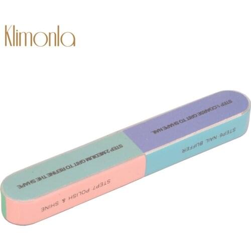 3Pcs/Set Nail File Buffer Sanding Buffing Gel Polishing Colorful Strip Nail Art Blocks Grinding Pedicure Beauty File Supplier