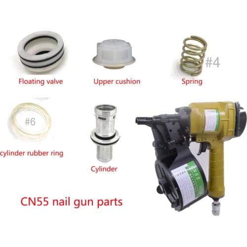 CN55P Accessory Nail Gun Parts for Coil Nailer CN55 for Piston Rubber Spring Floating Valve CN55 Cushion