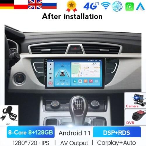 Carplay 6G+128G 9 Inch Car Android 2 Din Car Video Radio 8 Core WIFI GPS Have BT Multimedia For Geely Atlas NL-3 2016-2020 IPS