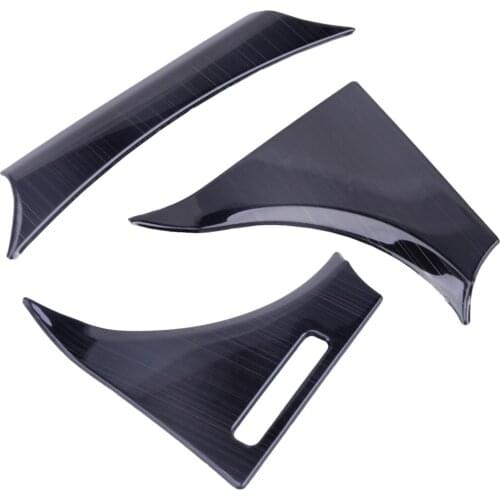Beler 3pcs Black Titanium Stainless Inner Dashboard Instrument Meter Cluster Decor Cover Trim fit for Toyota Camry 2018 2019