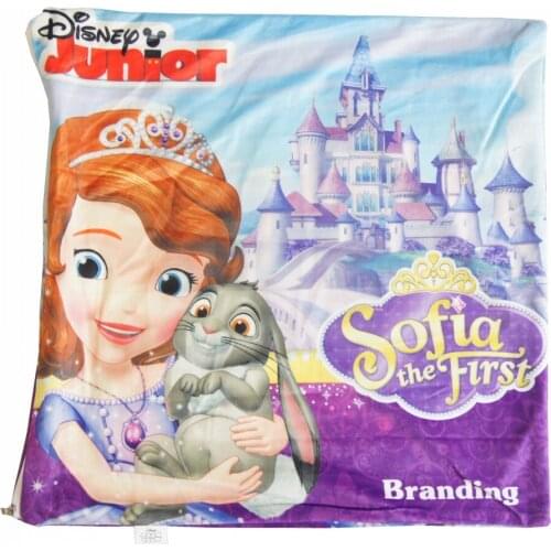 Disney Princess Sophia MC Queen Car Mickey Minnie Cute Colored Pillow Cases Cusher Covers Childrens Sofa Bedding 40x40cm