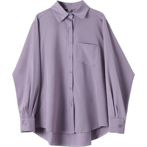 Cheap wholesale 2021 spring summer autumn new fashion casual ladies work women Blouse woman overshirt female OL Vy1514