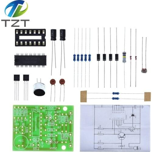 Energy Saving Lamp LED Light Incandescent Light CD4011 Sound and Light Control Switch Kit DIY Voice Control Parts Module