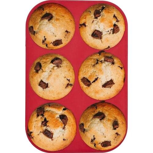 Food Grade Silicone Muffin Mold Non-stick Baking Tray Bakeware For Baking Muffins Egg Muffins Cakes Large Muffins