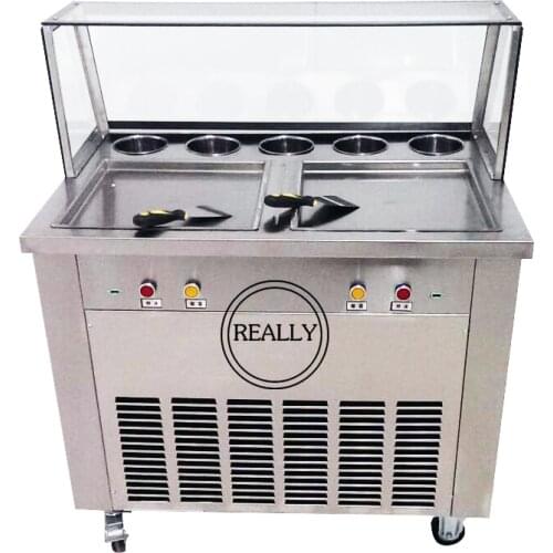 Hot Sale Thai Fried Ice Cream rolls Machine 220V and 110V optional (free ship by sea)