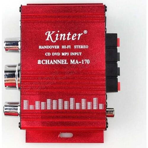 HOT SALE KInter MA-170 Car Amplifier Audio Hi-Fi Mini 2 Channel Digital 12V DC USB