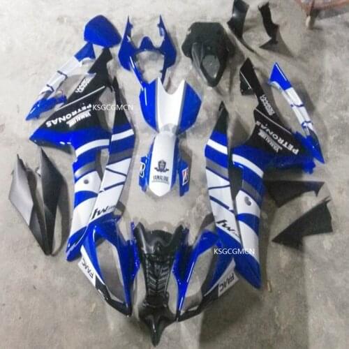 Hot-Fit for Yamaha YZFR6 08-14 2009 2010 2011 2012 YZF 600 R6 blue & white YZF600R 08-14 motorcycle Fairing Injection Mold