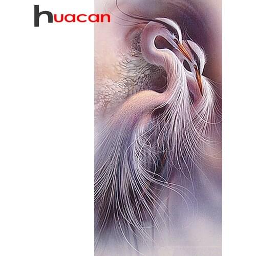 Huacan 5D Diamond Painting Full Square Bird Diamond Embroidery Animal Mosaic Home Decoration Sale