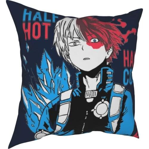 My Hero Academia Todoroki Shoto Pillowcase Printed Fabric Cushion Cover Gift Pillow Case Cover Home Square 40*40cm