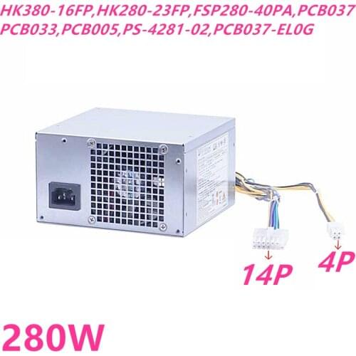 New PSU For Lenovo D5050 H530 14Pin Power Supply HK380-16FP HK280-23FP FSP280-40PA PCB037 PCB033 PCB005 PS-4281-02 PCB037-EL0G