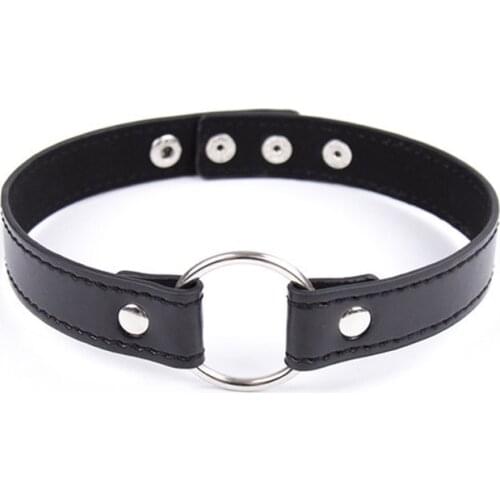 Fetish punk Neck collar ring restraint bdsm Slave harness bondage Adult product Sex Game Toys for women men Couples