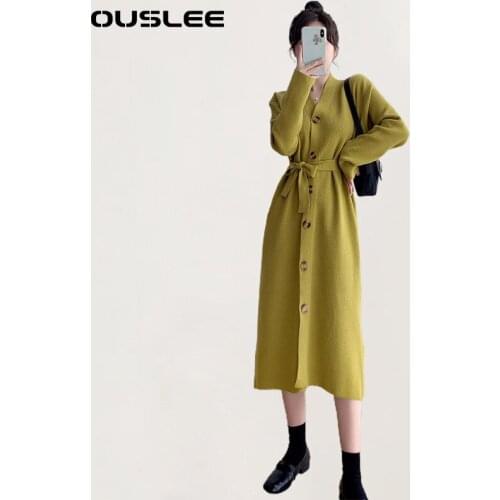 OUSLEE Fashionable Knitted Dresses