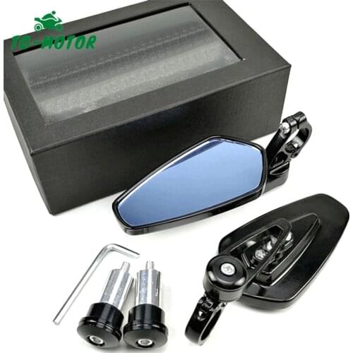 TG-Motor Motorcycle 22mm Mirror handle rear view Bar Ends Mirrors For YAMAHA R1 FZR400 BT1100 XJR400 XJR1200 MT 07 09 10 FZ07 09