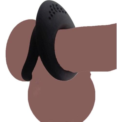 Adjustable Silicone Delay Fixed Foreskin O-Ring Male Chastity Device Sex Toys for Men Chastity -25