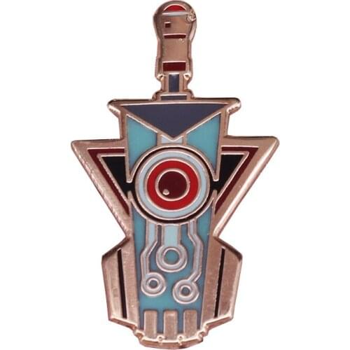 Transistor enamel pin gold gamer brooch beautiful jackets bag decor