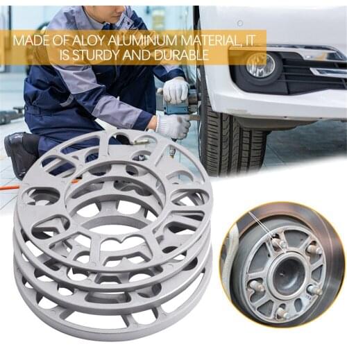 Universal 4PCS Brand New 3mm 5mm 8mm 10mm Aluminum Car Wheel Spacer Shims Plate Fit 4x100 4x114.3 5x100 5x108 5x114.3 5x120