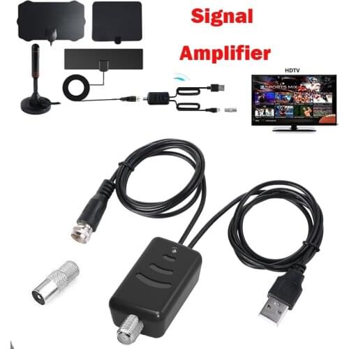 TV Signal Amplifier Booster Convenience And Easy Installtion Digital HD For Cable TV For Fox Antenna HD Channel 25DB