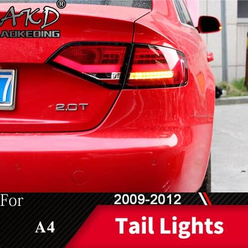 Tail Lamp For Car Audi A4 B8 2009-2012 A4L LED Tail Lights Fog Lights Daytime Running Lights DRL Tuning Cars Car Accessories