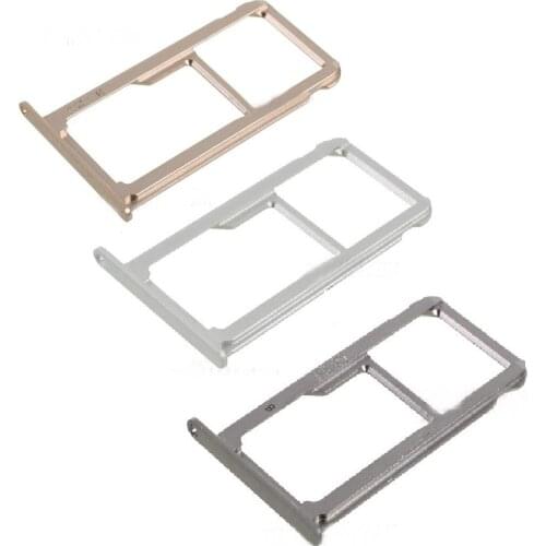 10pcs/lot OEM Nano SIM + MicroSD / Dual Nano SIM Card Tray Slot for Huawei P9 Plus