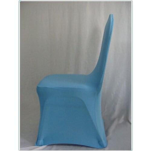 100pcs Premium sky blue spandex chair cover wedding gifts for guests