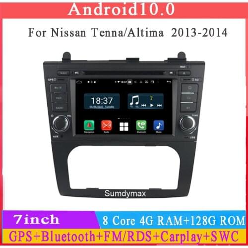 7" two din 1024*600 HD android 10 car multimedia player for nissan Tenna Altima 2013 2014 with gps glonass built in wifi USB