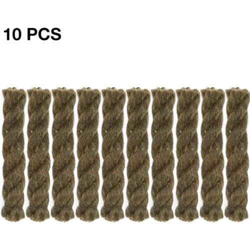 5/10PCS Tinder Rope Survival Fire Starter Waterproof For Hiking Waterproof Wax Rope