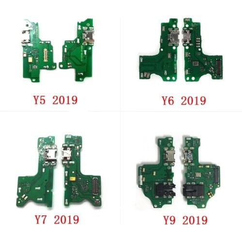 5PCS For Huawei Y5 Y6 Y7 Y9 2019 Prime USB Charger Dock Port Connector Board USB Charging Port Flex Cable