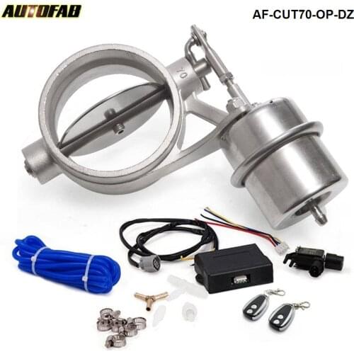 70mm Open style Vacuum Exhaust Cutout Valve with Wireless Remote Controller Set AF-CUT70-OP-DZ