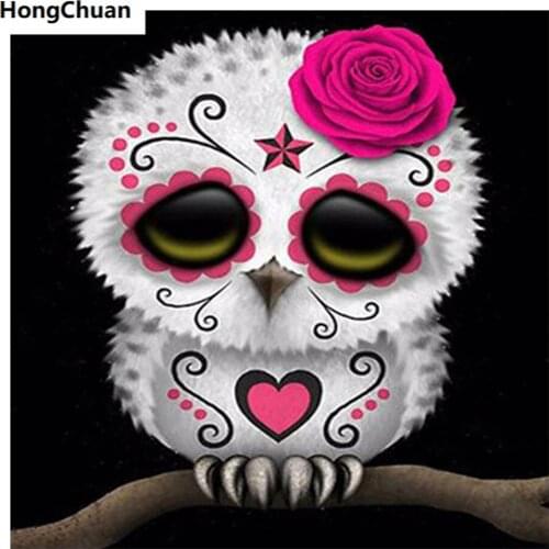 Owl Diamond Painting Cross Stitch Needlework Home Decoration Mural 5D DIY Square/Round Mosaic DiamondEmbroidery Childrens Gift