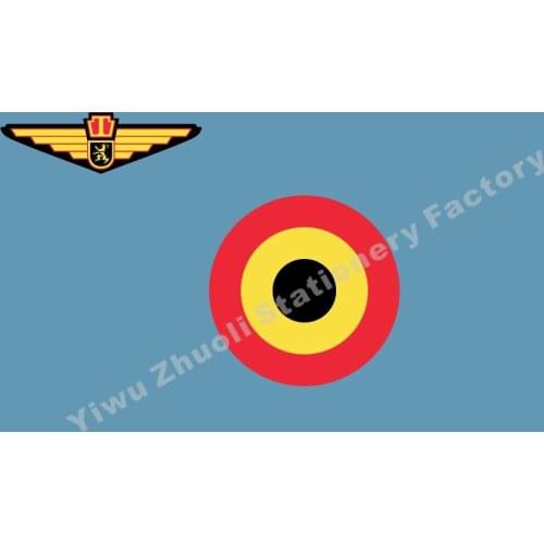 Belgium Ensign Belgian Air Force Flag 150X90cm (3x5FT) 120g 100D Polyester Double Stitched High Quality Banner Free Shipping
