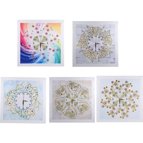 Clock Diamond Painting By Numbers Kits for Adults Cross Crafts Stitch Decor