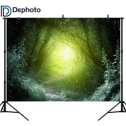 Dephoto photography backdrop mysterious forest Path Natural scenery background for photo studio camera fotografica