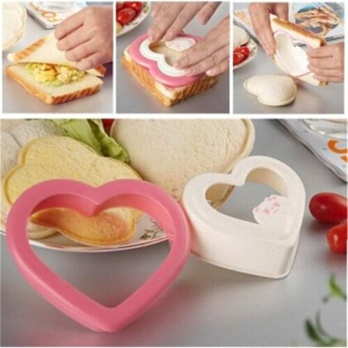 DIY Mould Tools Creative Heart Design Sandwich New Mold Bread Biscuits Bread Toast Cake Tools Rice Balls Lunch High Quality