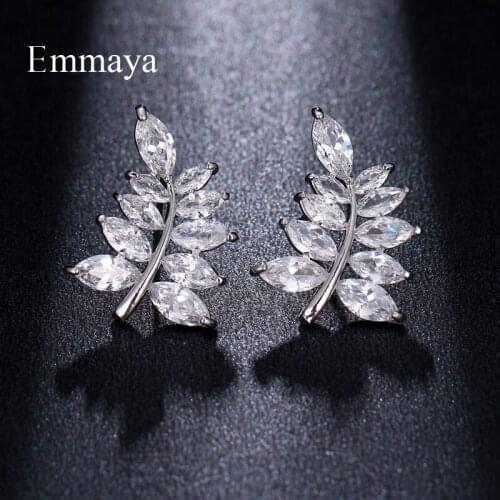 Emmaya For Women AAA Cubic Zircon Swing Branch By The Wind Appearance Natural Style Two Color Popular Party Delicate Decoration