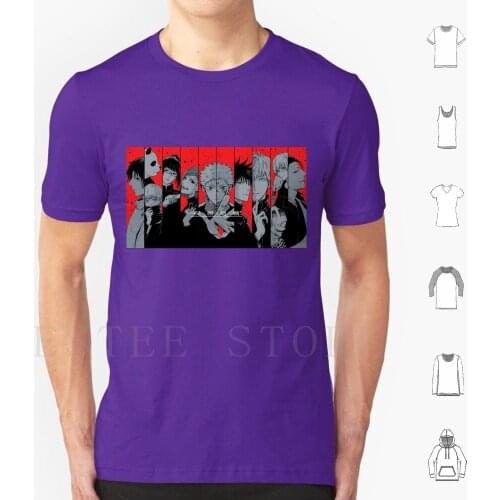Jujutsu Kaisen Anime Characters T Shirt Diy Big Size 100% Cotton Jujutsu Kaisen Jujutsu Kaisen Jujutsu Kaisen Anime Characters