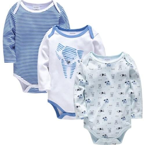 Baby 3pcs Jumpsuit Set Summer Cotton Rompers Casual Cute Cartoon Bodysuit for Boy Girl Kids