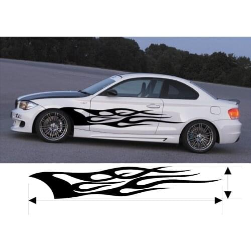 For 2Pcs VINYL GRAPHICS DECAL KITS CAR BOAT TRUCK CUSTOM SIZE COLOR VARIATION F1-30 Car styling