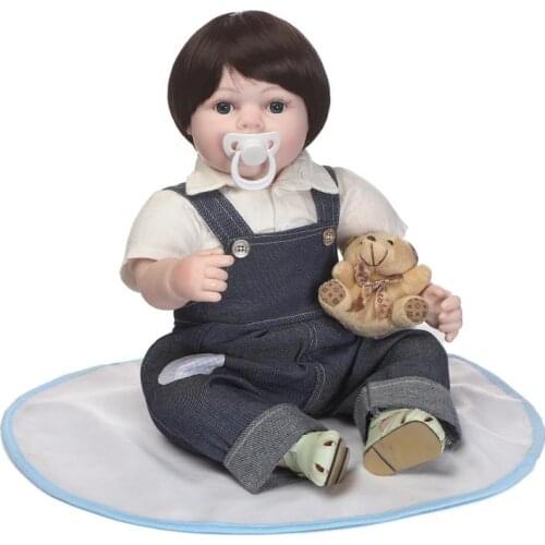 NPKCOLLECTION new design lifelike reborn doll soft real gentle touch with cloth body lovely gifts for children on Christmas