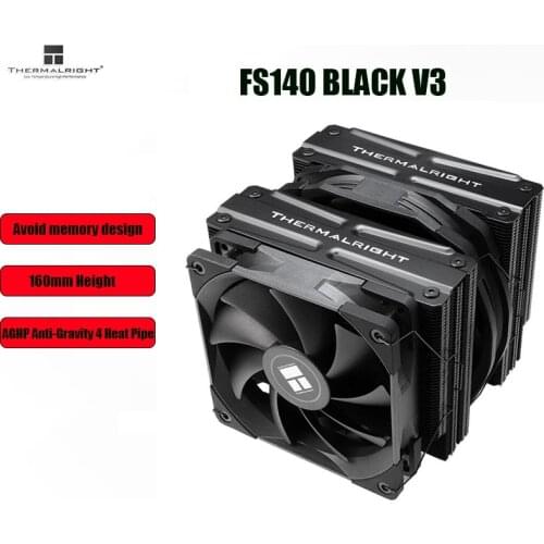 Thermalright FS140 Dual Tower CPU Cooler radiator With 140mm PWM fan 4PIN RGB For intel 115x 2011 2066 AM4 Computer CPU Cooler