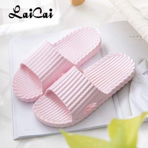 Summer Slippers Soft and Comfortable Womens Slippers Home Non-Slip Bathroom Shoes Simple Outing Soft BackThick Back Lady Shoes
