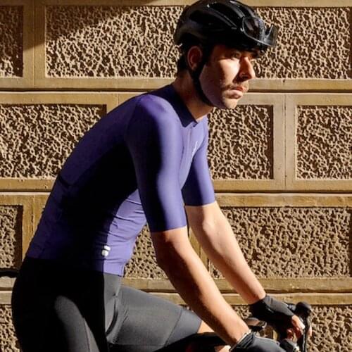 2021Pure Purple Cycling Jersey Men Summer Team Best Sell Apparel MTB Cycle Racing Wear Road Bike Short Sleeve Sport Riding Shirt