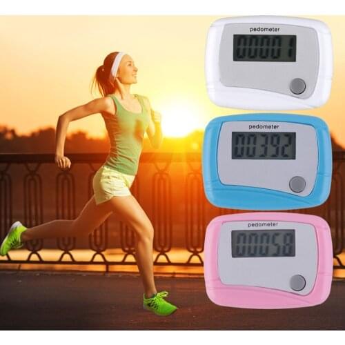 2017 new Portable Mini Digital LCD Running Step Pedometer Walking Distance Counter High Quality