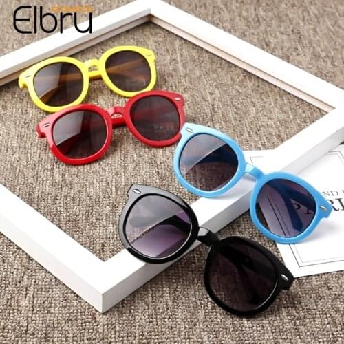 Elbru New Children Sunglasses Baby Fashion Sun Glasses Kids Outdoor Ultraviolet-proof Sunshades Colorful Eyewear For Girls Boys